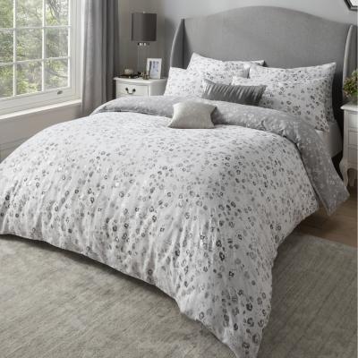 The Range Delilah Silver Animal Print Reversible Duvet set - Silver / Superking