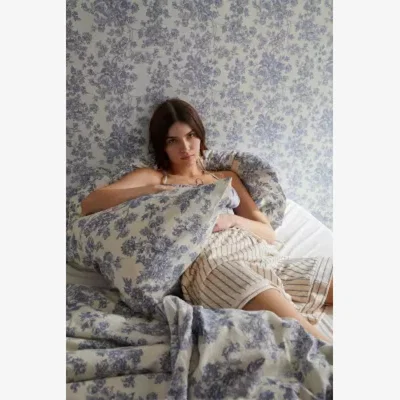 Urban Outfitters Blue Toile Duvet Set - Blue Single at Urban Outfitters