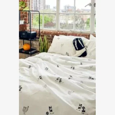 Urban Outfitters Cowboy Boot Duvet Set - White Single at Urban Outfitters