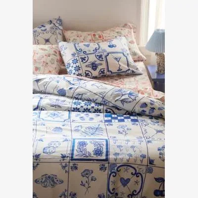 Urban Outfitters Mariana Tile Duvet Set - Blue King at Urban Outfitters