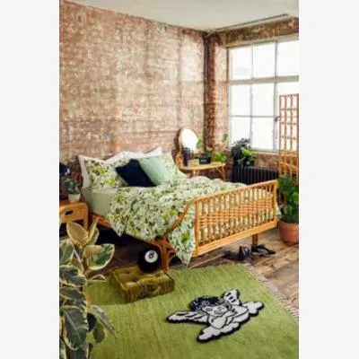 Urban Outfitters Ivy Greenery Duvet Set - Light Green Double at Urban Outfitters