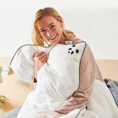 Wolf & Badger White Panda Cloud Duvet | Uk Single | Panda London