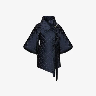 Wolf & Badger Women's Duvet Short Coat Blue | One Size | Monosuit