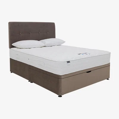 Furniture Village Silentnight - Eco Pocket Half Ottoman Divan Set - Super King - Brown
