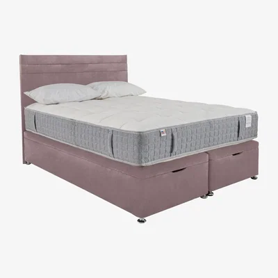 Furniture Village Millbrook - PureTech 1000 End Ottoman Divan Set - Super King - Purple