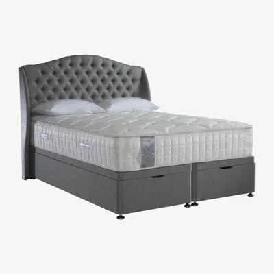 Furniture Village Sealy - Latex 2200 Ottoman Divan Set - Super King - Grey