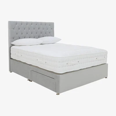 Furniture Village Sleep Story - Natural 4000 Divan Set - Super King - Grey