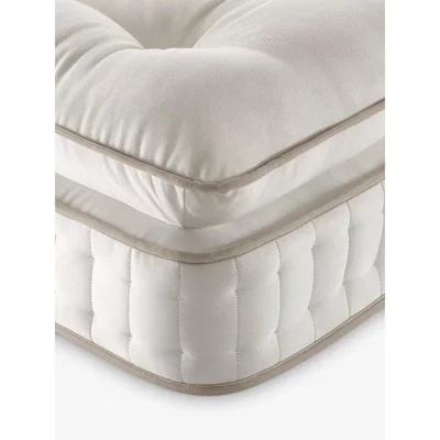 John Lewis John Lewis & Partners Luxury Natural Collection British Wool Pillowtop 11000, Super King Size, Regular Tension Pocket Spring Zip Link Mattress