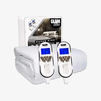 The Range Electric Blanket Fitted Mattress Underblanket  Feet And Body Settings - White / Super king