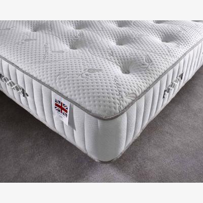 The Range Aspire Cool Blue Memory 2500 Superking Mattress - White border and white top panel