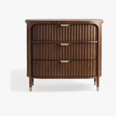 Anthropologie Isla Fluted Three-Drawer Dresser