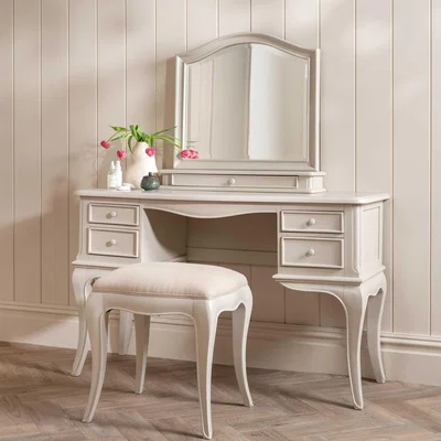 Barker and Stonehouse Calista Dressing Table, White Wood | Barker & Stonehouse