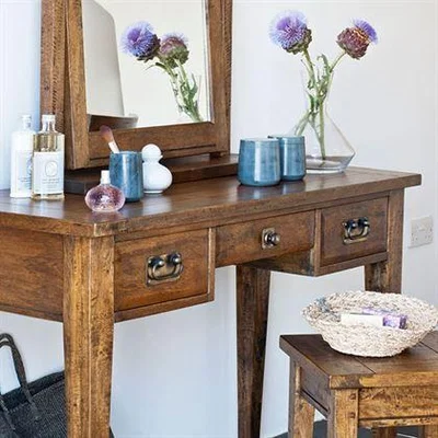 Barker and Stonehouse Mango Wood Dressing Table - W125 x D50 x H80cm - Barker and Stonehouse
