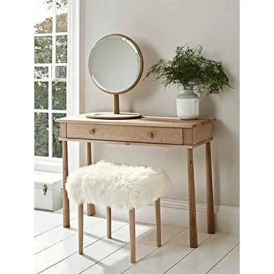Cox and Cox Bergen Oak Dressing Table - Natural