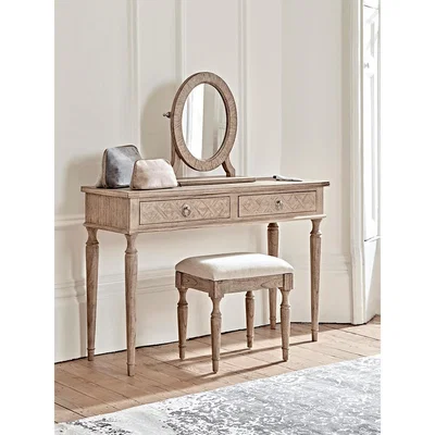 Cox and Cox Geometric Parquet Dressing Table
