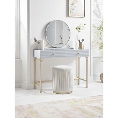 Cox and Cox NEW Ripple Dressing Table & Mirror