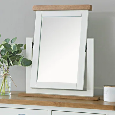 Chiltern Oak Furniture Chester White Painted Oak Dressing Table Mirror