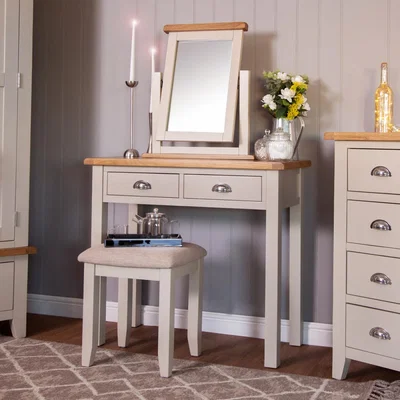 Chiltern Oak Furniture Chester Stone Painted Oak Dressing Table