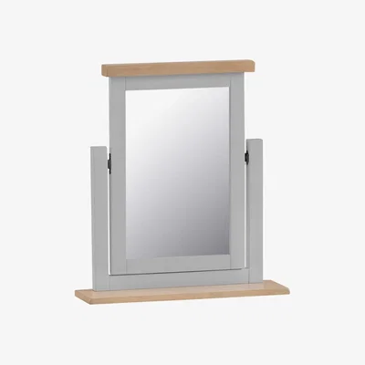 Chiltern Oak Furniture Suffolk Grey Painted Oak Dressing Table Mirror