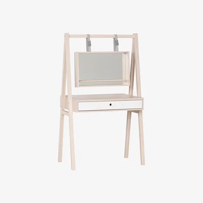 Cuckooland Vox Spot Dressing Table with Mirror in Acacia & White