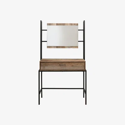 Dunelm Urban Rustic Dressing Table Black and Brown