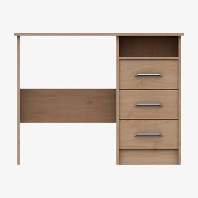 Dunelm Florine 3 Drawer Dressing Table Oak (Brown)