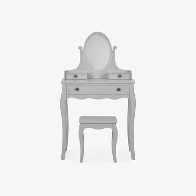 Dunelm Clara Dressing Table Set Grey