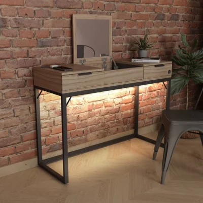 Dunelm X Rocker Denver Dressing Table with Wireless Charging and App Controlled LED Lights