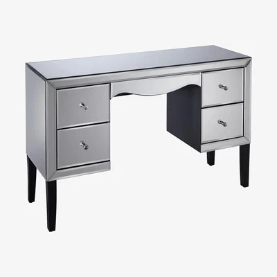 Dunelm Palermo 4 Drawer Dressing Table Silver