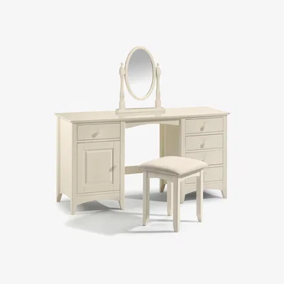 Dunelm Cameo Stone White Dressing Table White