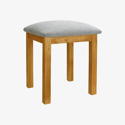 Dunelm Woburn Oak Dressing Table Stool Natural