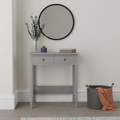 Dunelm Lynton Compact Grey Dressing Desk Grey