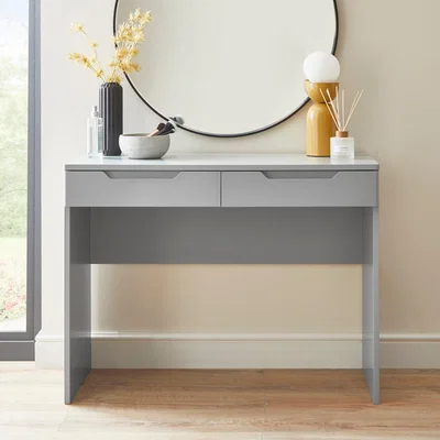 Dunelm Larson Grey Dressing Table Grey