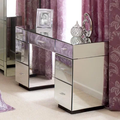 Dunelm Venetian Mirrored Dressing Table Clear