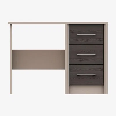 Dunelm Dolan 3 Drawer Dressing Table Dark Wood (Brown)