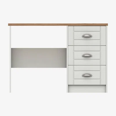 Dunelm Darwin 3 Drawer Dressing Table Mid Oak (Brown)