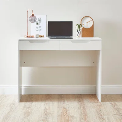 Dunelm Larson White Dressing Table White