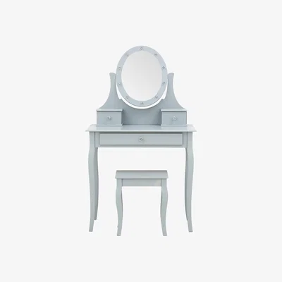Dunelm Grace LED Dressing Table Grey