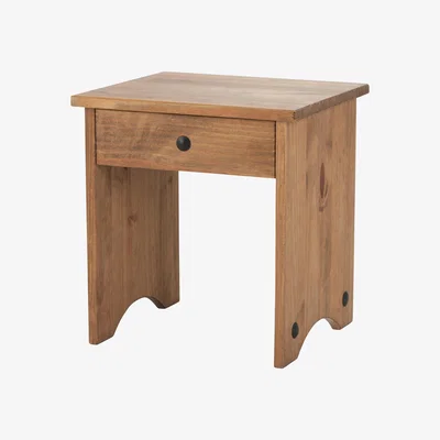 Dunelm Corona Pine Dressing Table Stool Natural
