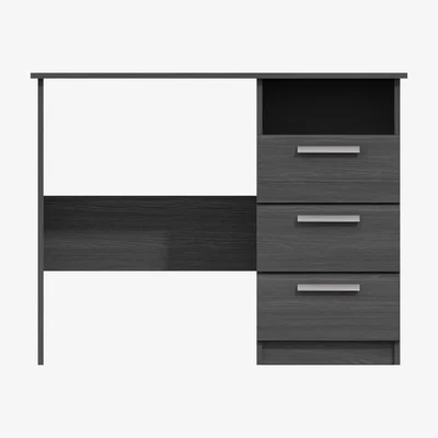 Dunelm Piper 3 Drawer Dressing Table Graphite (Grey)