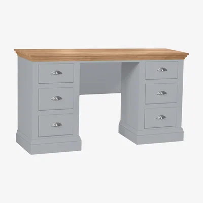 Furniture Village Ottaway Bespoke Double Dressing Table - Grey