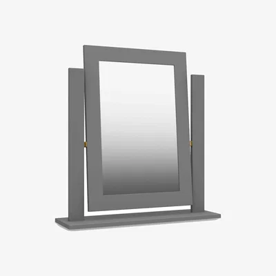 Furniture Village London Bedrooms - Bexley Dressing Table Mirror - Dust Grey Gloss