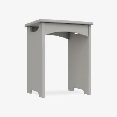 Furniture Village London Bedrooms - Kings Cross Dressing Table Stool - Light Grey