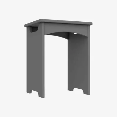 Furniture Village London Bedrooms - Bexley Dressing Table Stool - Dust Grey Gloss