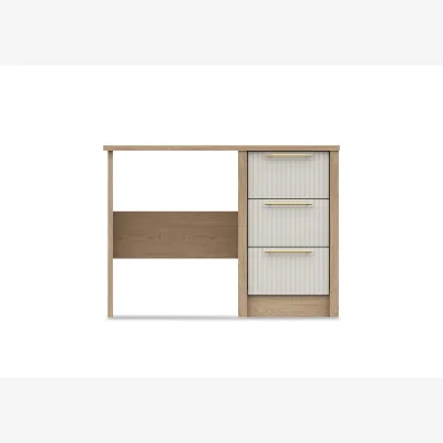 Furniture Village London Bedrooms - Chelsea 3 Drawer Dressing Table with Gold Handles