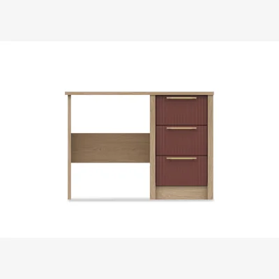 Furniture Village London Bedrooms - Chelsea 3 Drawer Dressing Table with Gold Handles