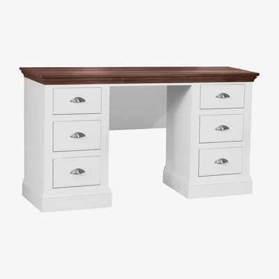 Furniture Village Ottaway Bespoke Double Dressing Table - White