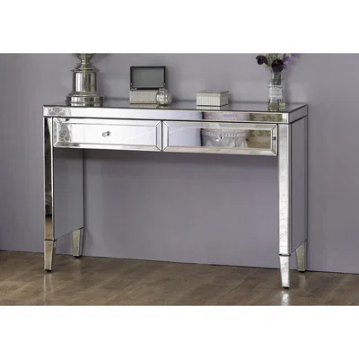 Furniture Village Francesca 2 Drawer Dressing Table - Silver