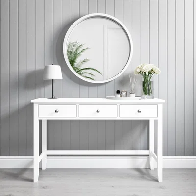 Furniture123 Harper White Solid Wood Dressing Table