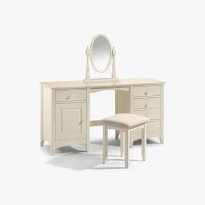 Furniture123 Julian Bowen Cameo Dressing Table in Stone White